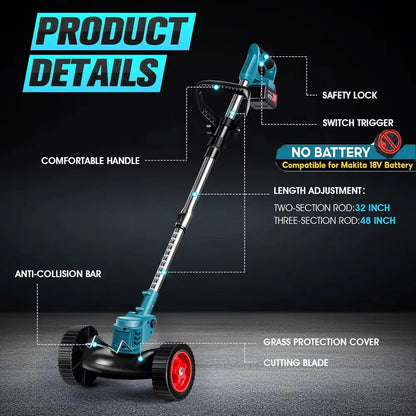 1850W Electric Lawn Mower 18V Battery