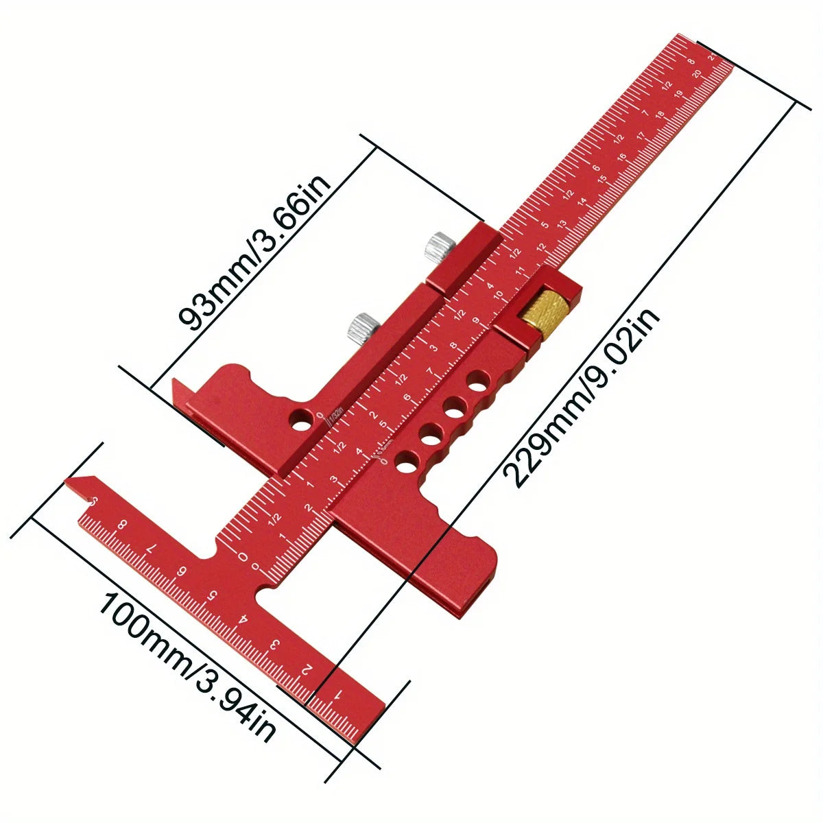 Precision Sliding Edge Ruler