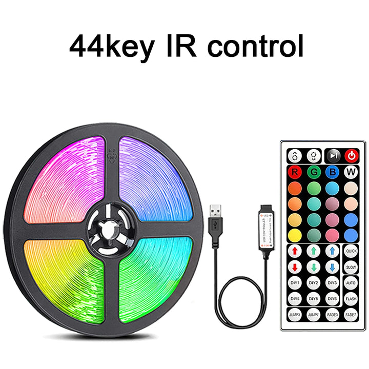 Led Strip Lights with Key Remote - 44 Key RGB Color Changing