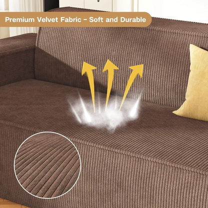 Sofa-in-a-Box, Memory Foam 3-Seater Couch