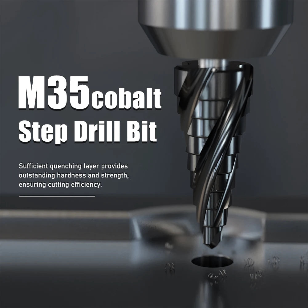 M35 Cobalt 4-Flute Step Drill Bit