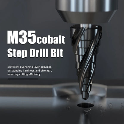 M35 Cobalt 4-Flute Step Drill Bit