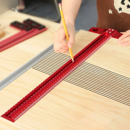 Precision Marking T-Ruler Aluminum Alloy Woodworking