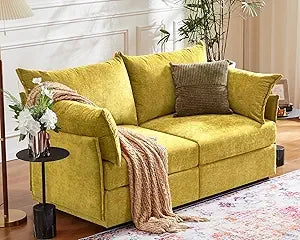 Oversized Loveseat Sofa, Modern Modular Sectional Couch, 2-Seat 24.5"