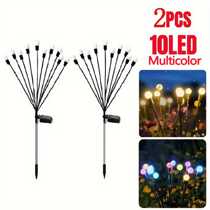 2pc solar firefly lights