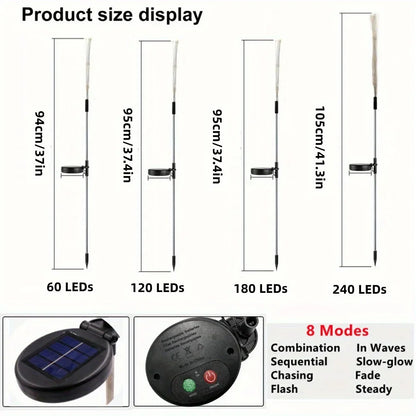 Waterproof Outdoor Solar Fireworks Lights