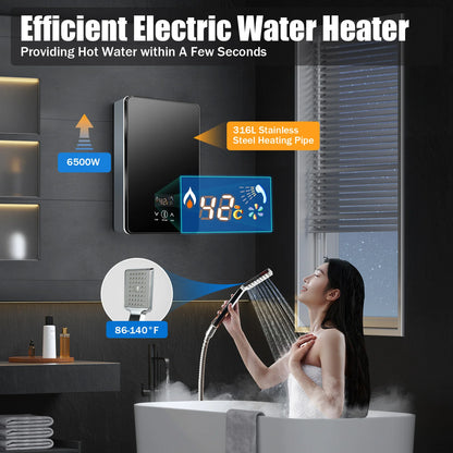 Electric Tankless Water Heater 220V 6500W