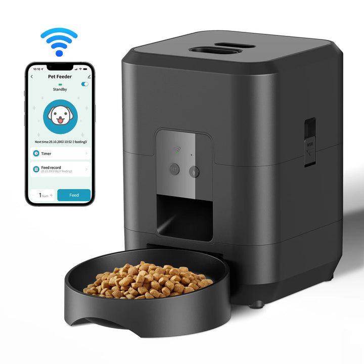 Automatic Smart Pet Feeder - Timed Cat & Dog Food Dispenser