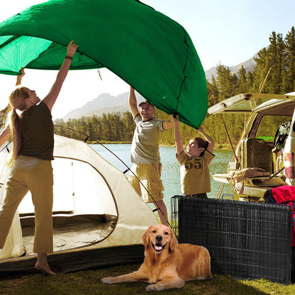 Double Door Folding Metal Wire Dog Cage