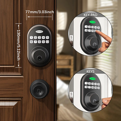 ZOMOSS Keypad Door Lock-Keyless Front Door Lock, Easy To Install