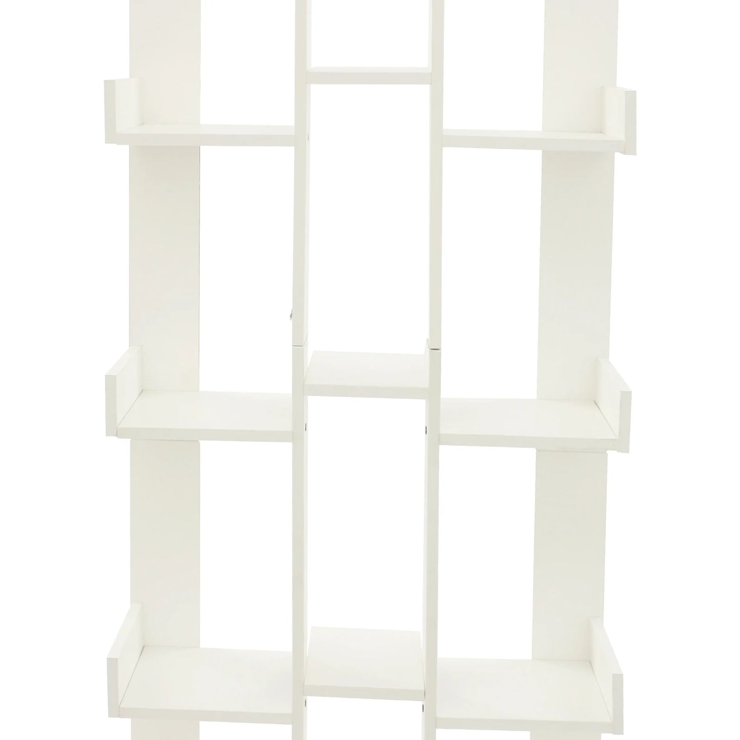 15-Compartment Bookcase with Cabinet - Modern Floor Standing