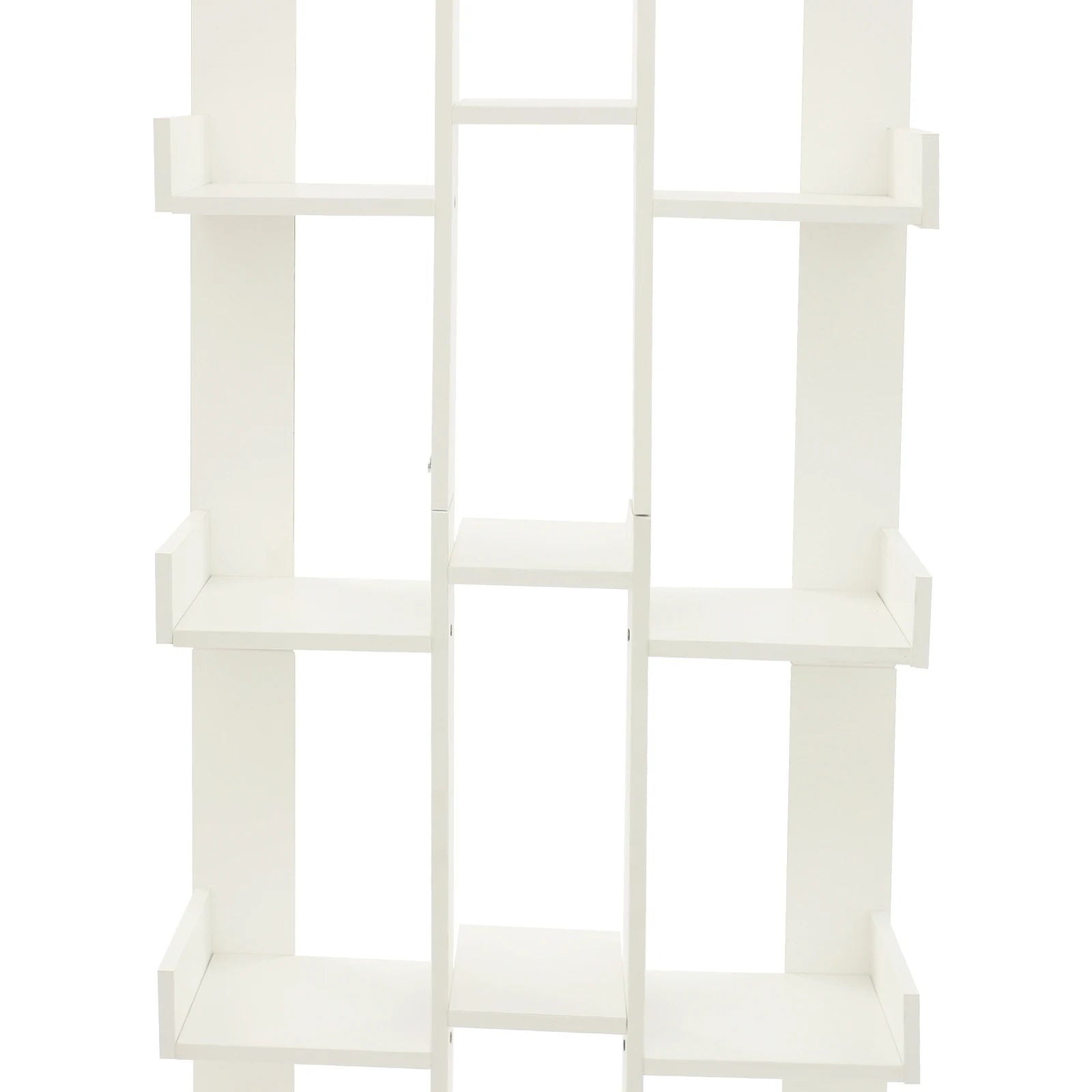 15-Compartment Bookcase with Cabinet - Modern Floor Standing