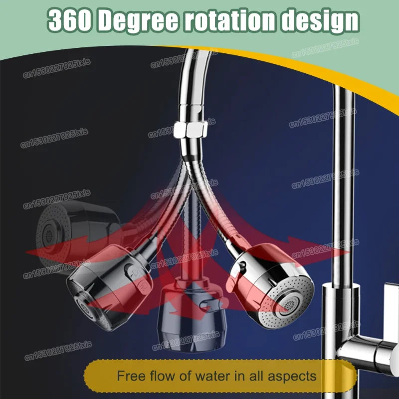 Faucet Extender 360Degree Rotatable Faucet Nozzle Adapter