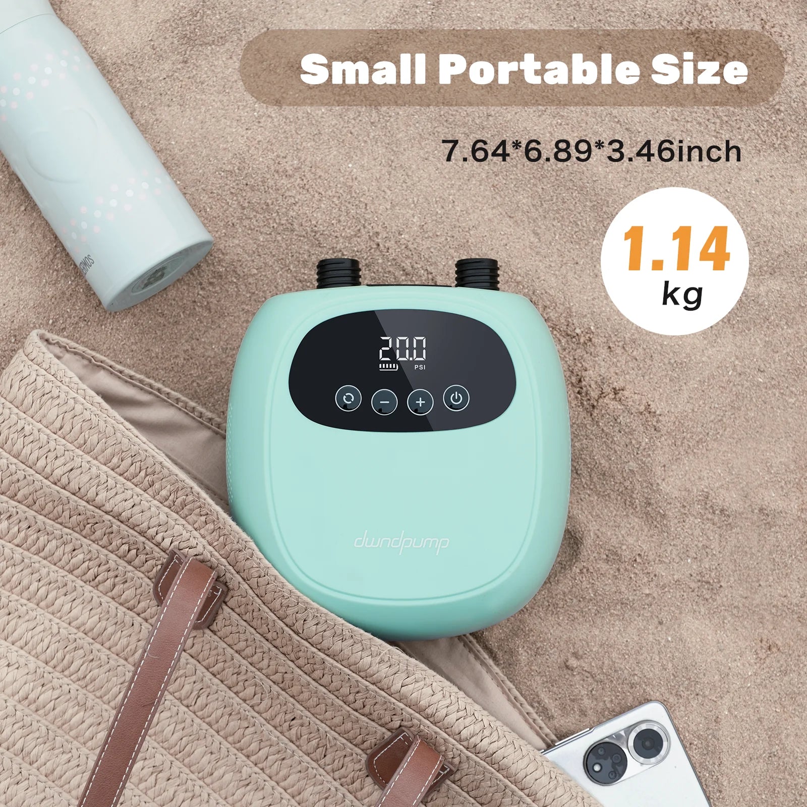 Electric 20PSI SUP Pump 38.48Wh Battery - Portable Air Pump