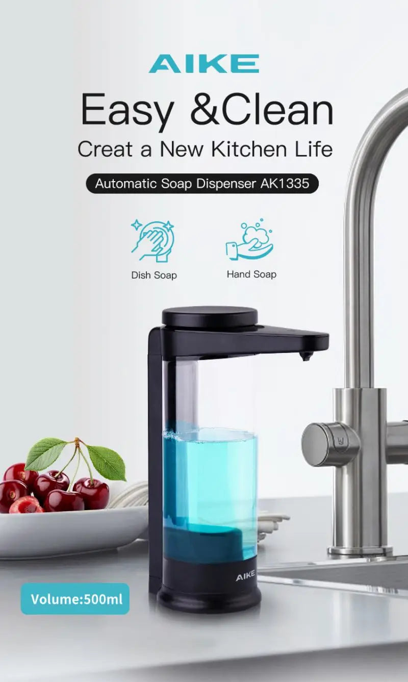 Automatic Liquid Soap Dispenser - AIKE Wall Mounted & Tabletop