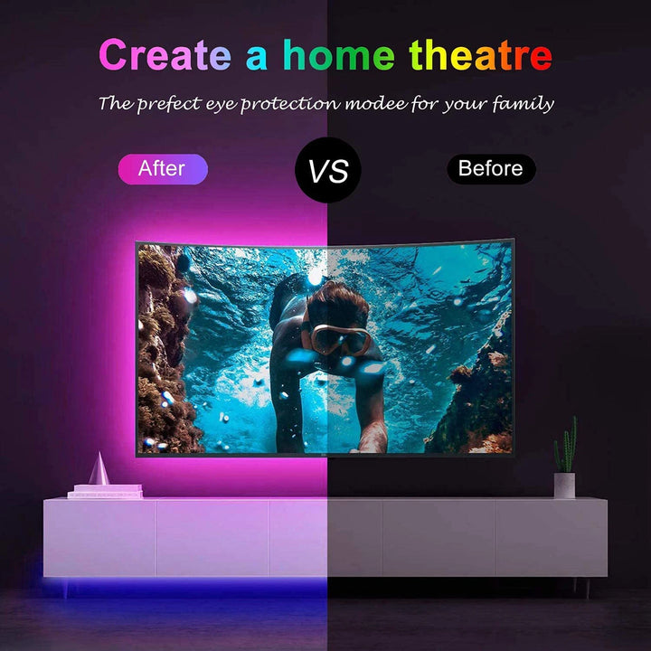 Led Strip Lights with Key Remote - 44 Key RGB Color Changing