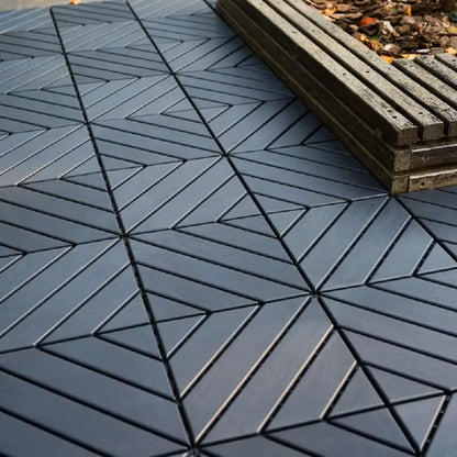27 Pack Interlocking Patio Deck Tiles- 12x12 Inch, Easy Install