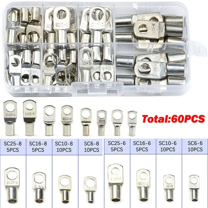 Tinned Copper Cable lugs - Heavy Duty SC Terminals Set