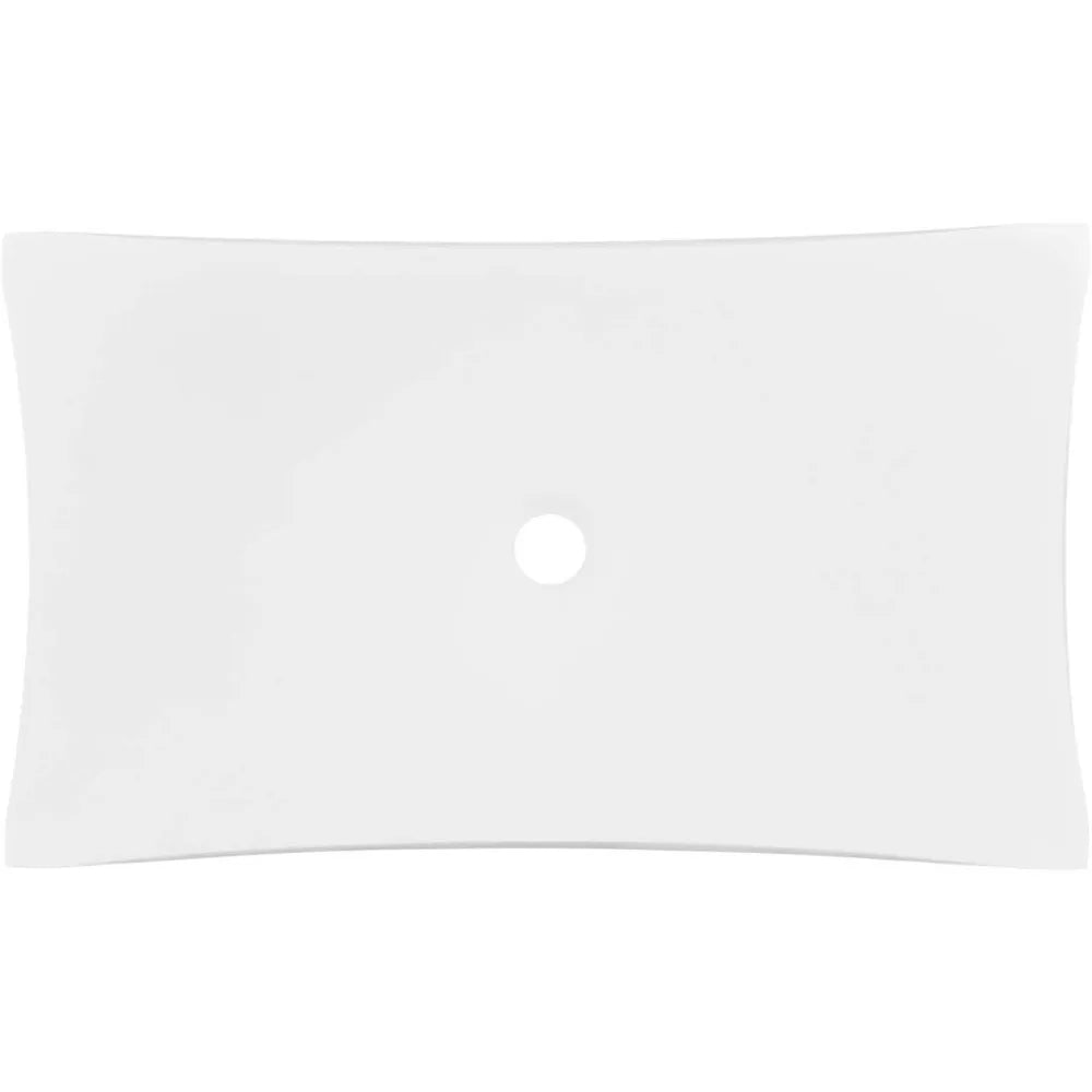 Violette 26" Resin Vessel Bathroom Sink - White