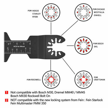 81Pcs Quick Change Oscillating Multi Tool Saw Blade