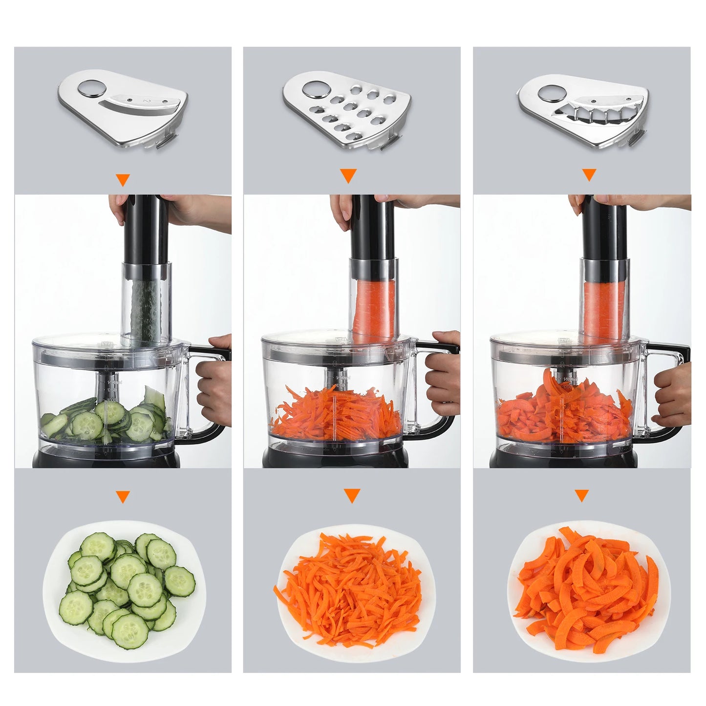 TopStrong 6 in1 800W Black Food Processor USFP201