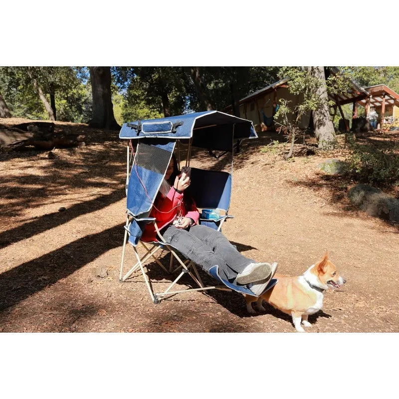 Chair with Canopy, Sports Chairs, USB, Type-C&DC Charging Cable Included